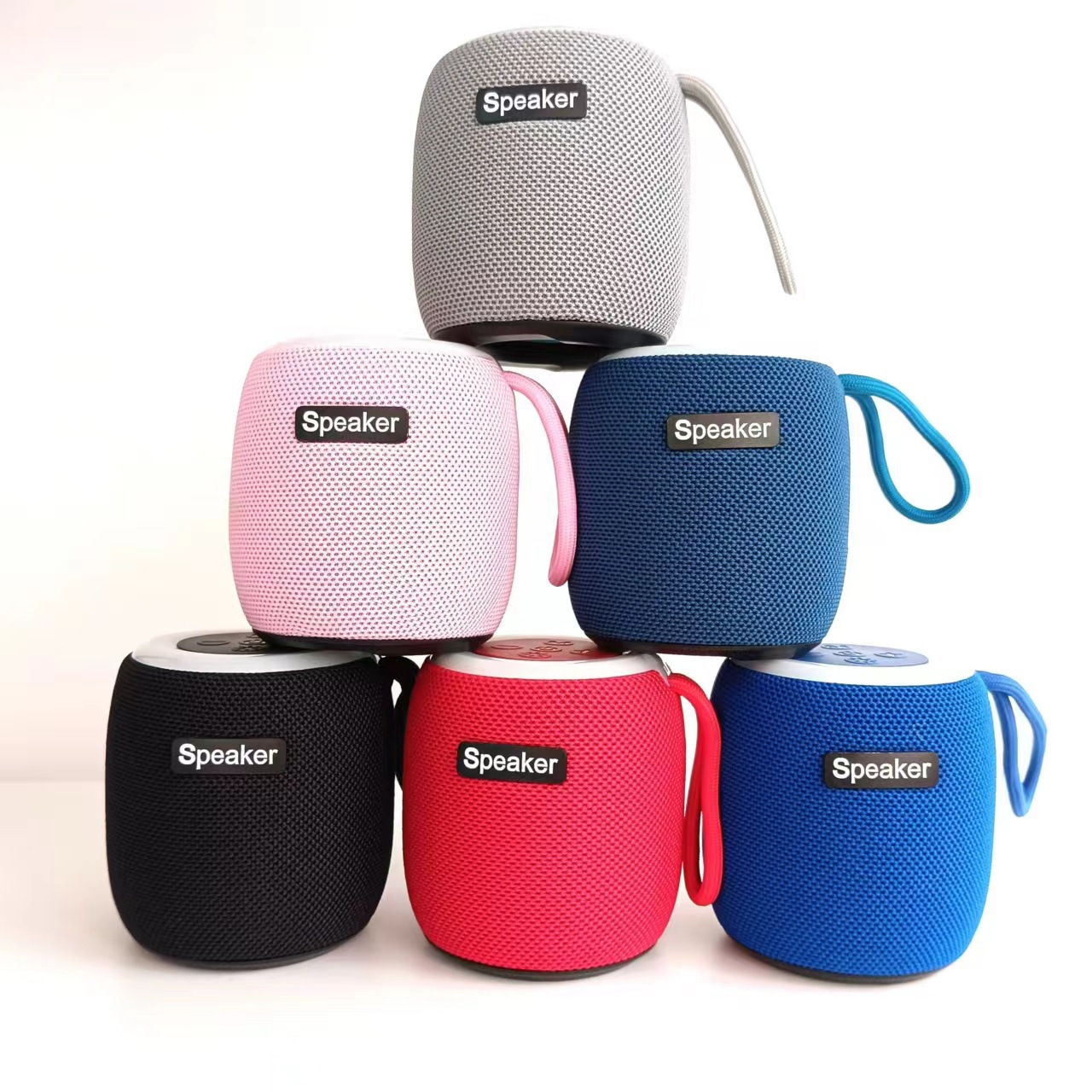 Cross-border 309 Bluetooth speaker, outdoor cycling wireless portable card-inserting subwoofer, home ambient light, desktop speaker Item Picture