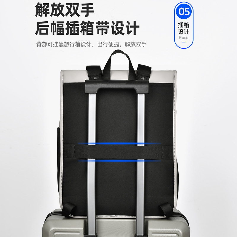 Casual and stylish men's backpack, large-capacity high-end backpack, multi-functional men's computer backpack for business commuting Application Scenario