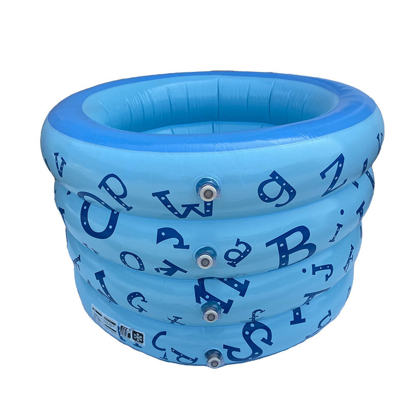 跨境婴儿游泳池加厚充气户外儿童洗澡浴池宝宝戏水泳池儿童游泳池白底实物图