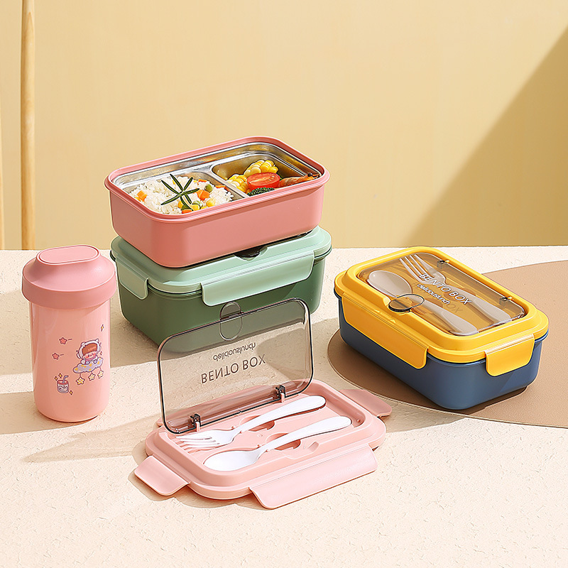 304 stainless steel pp lunch box with compartments for light food convenience boxes details Picture