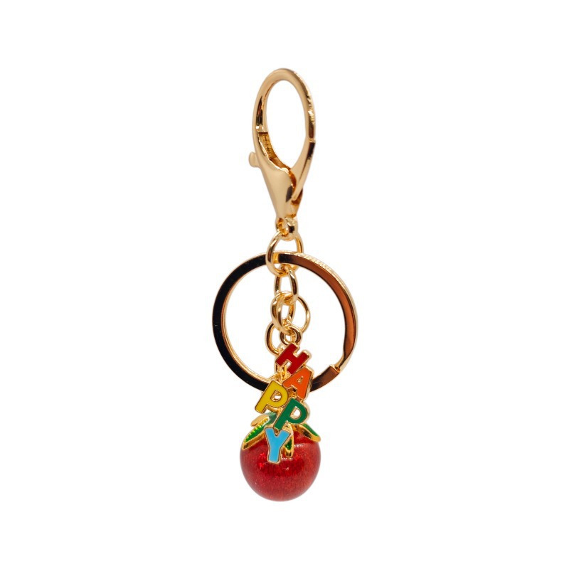 Starfish element DIY willow nail accessory, strawberry (apple) keychain, personalized bag, fashionable pendant details Picture