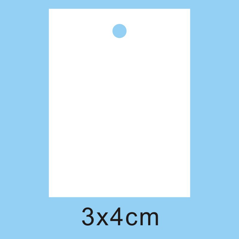 In stock, there are blank, wordless, hand-writable tags in supermarkets and jewelry stores. There are no printed, writable barcode labels and cowhide tags Application Scenario