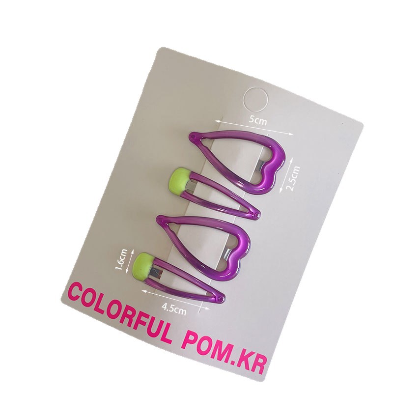 Nueva versión coreana gota de aceite amor bb clip dulce niño pelo roto franja clip gota de agua bebé bye bye clip de pelo versátil Item Picture