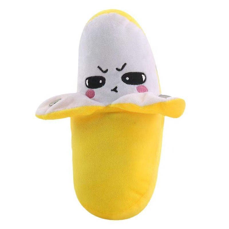 Human body fruit banana sensing rhythm piano plush toy parent-child interaction carrot strawberry doll couple gift Item Picture