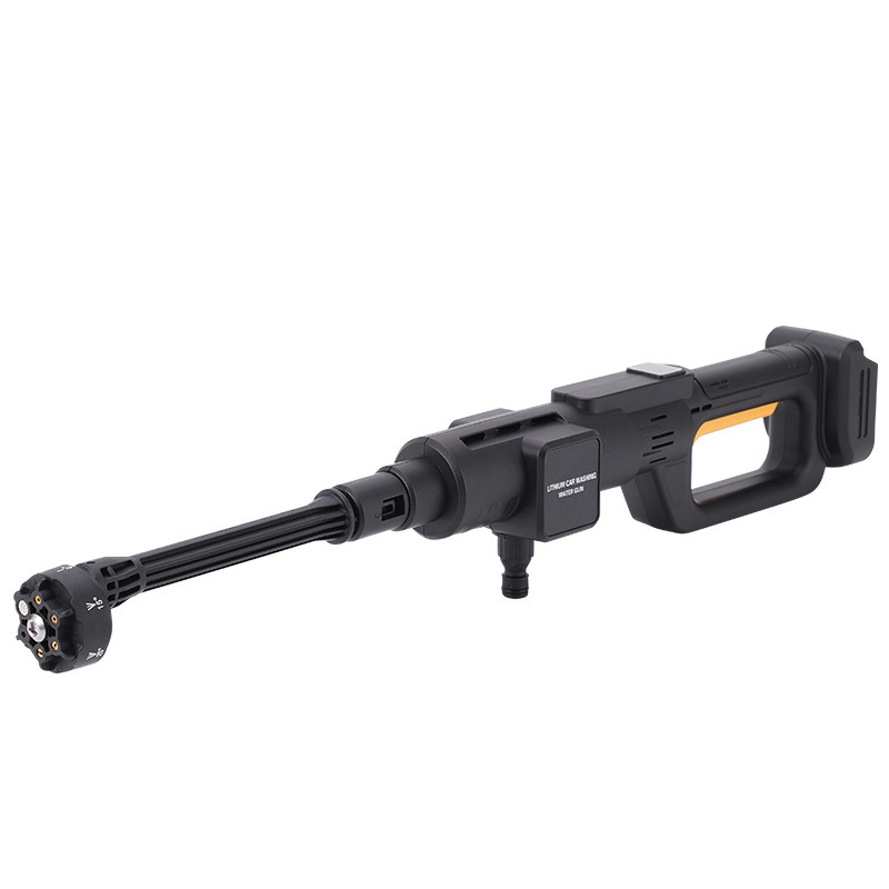 Wireless high-pressure car wash water gun, household portable car wash machine, high-power water pump, rechargeable lithium battery car water gun Item Picture