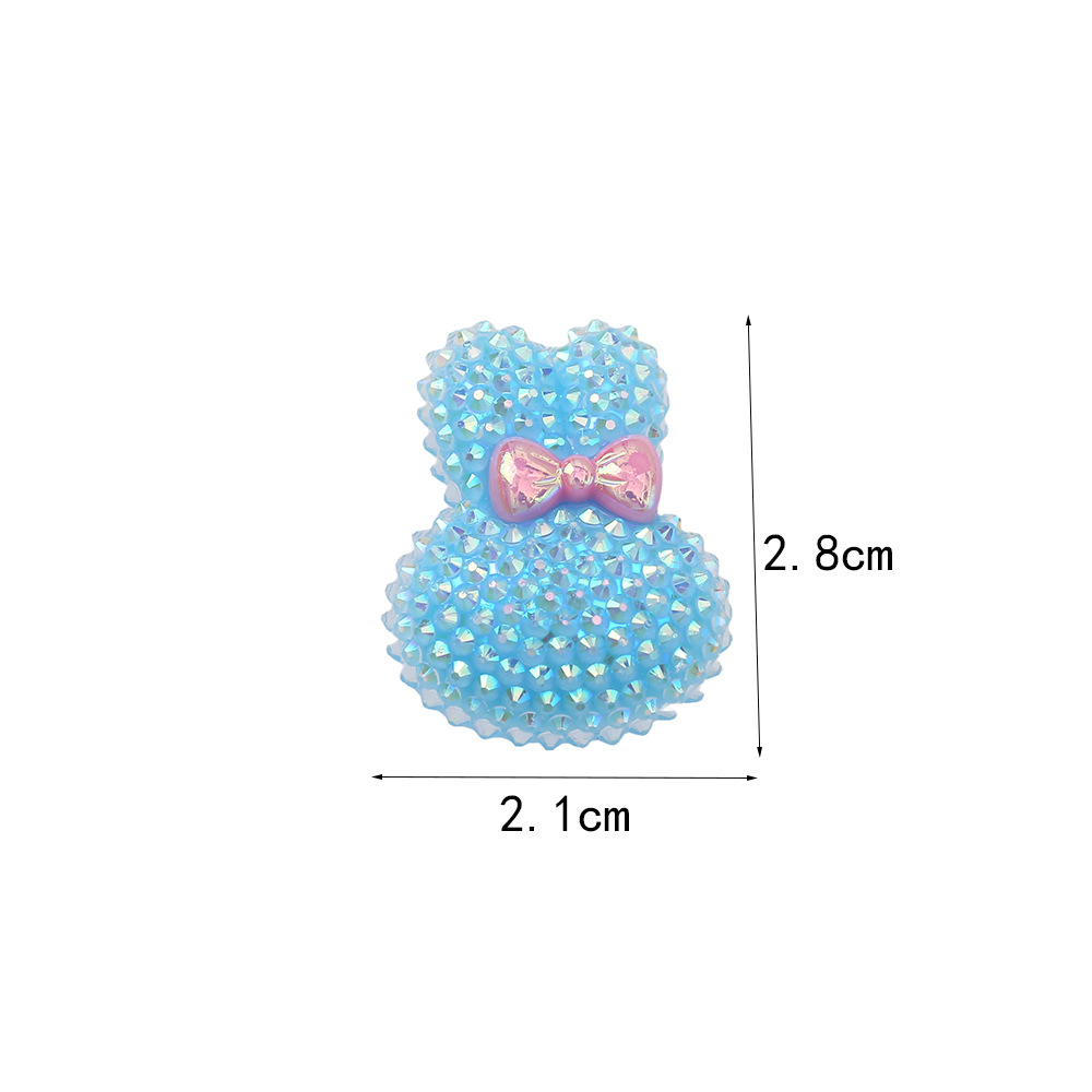 玻璃戒面/双面胶/钻贴/水晶配件饰品/亚克力水钻白底实物图