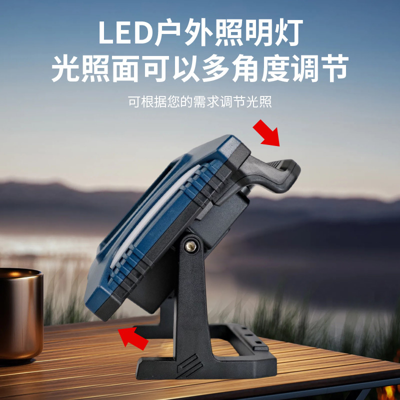 Cross-border outdoor portable lamp, charging, ultra-long battery life, flashing strong light, night fishing camping lamp, detachable battery patrol lamp Application Scenario