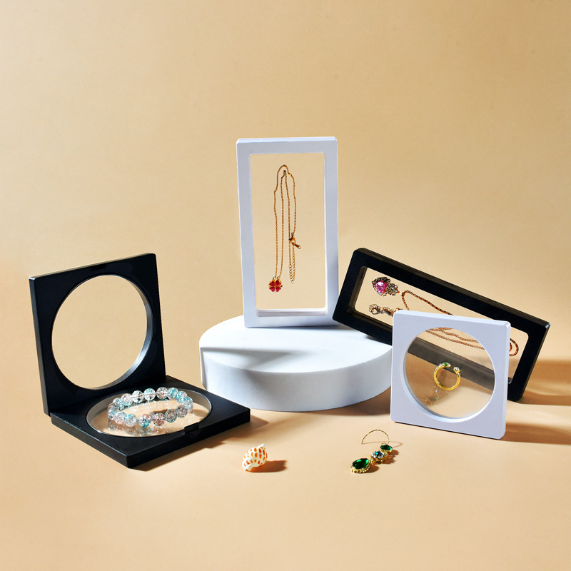 透明PE薄膜展示盒小商品悬浮包装盒珠宝首饰戒指手链盒礼品盒现货详情图4