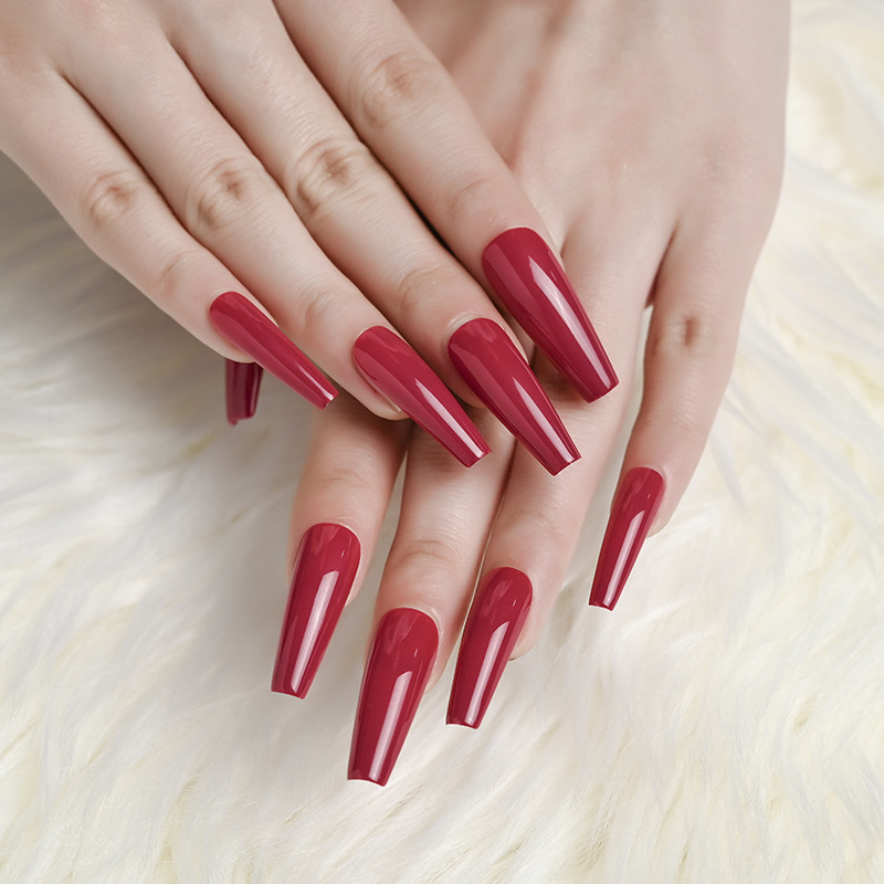 Factory direct sales OEM custom-made false nails, long ballet wearable nails, false nails, nail art pieces wholesale and customization