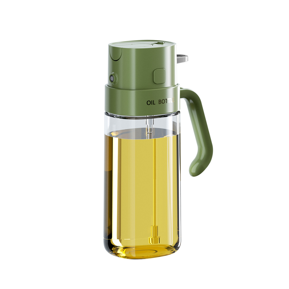 Glass oil spray bottle, dual-purpose kitchen atomizing oil spray bottle, household soy sauce and vinegar separate bottle, seasoning bottle, oil bottle Item Picture