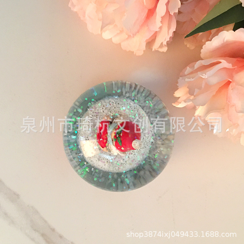 跨境热销圣诞树水晶球家居卧室选过桌面透明装饰摆件创意雪花礼物产品图