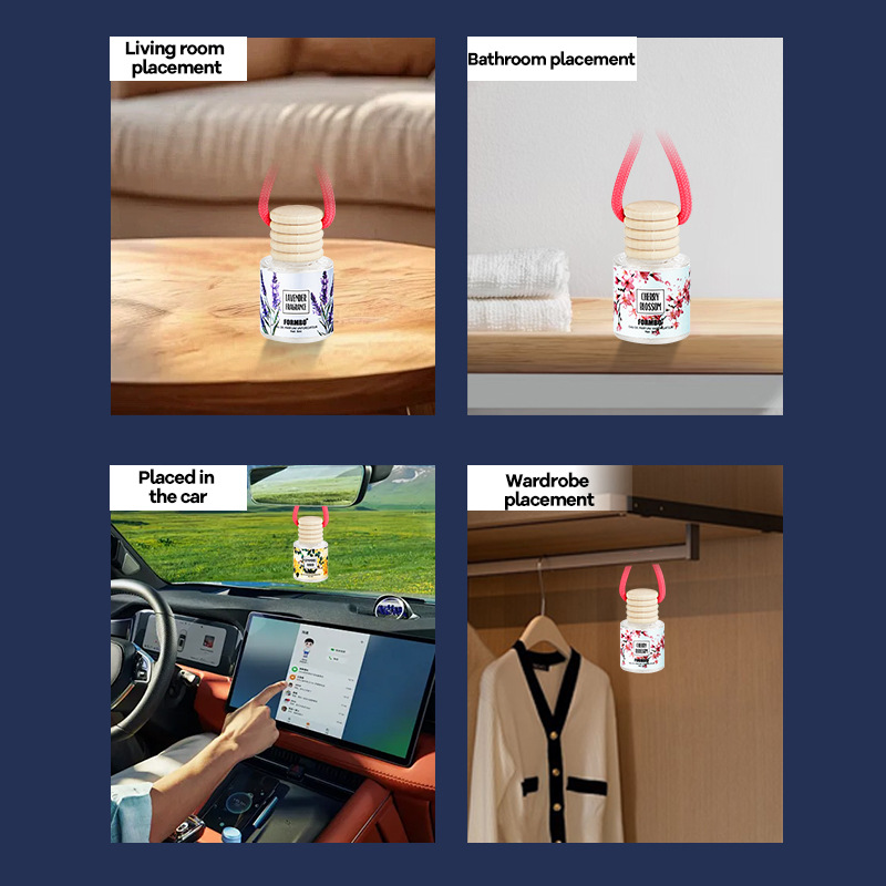 【跨境专供】FORMBO车载香薰清新花香淡香小巧汽车香薰挂件批发细节图