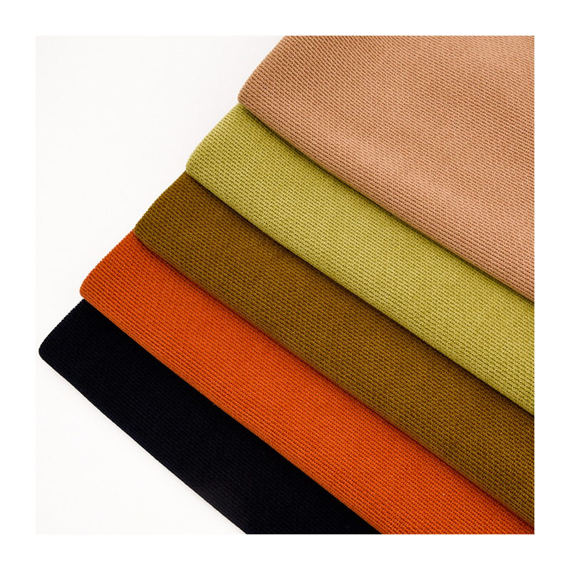 New 280g twill European cotton fleece wide-leg casual pants fabric, autumn and winter thickened elastic fabric Application Scenario