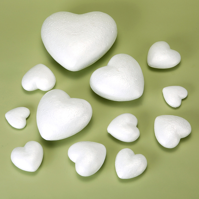Polystyrene foam heart-shaped handcrafted material wedding decoration gift box filling peach heart heart foam model