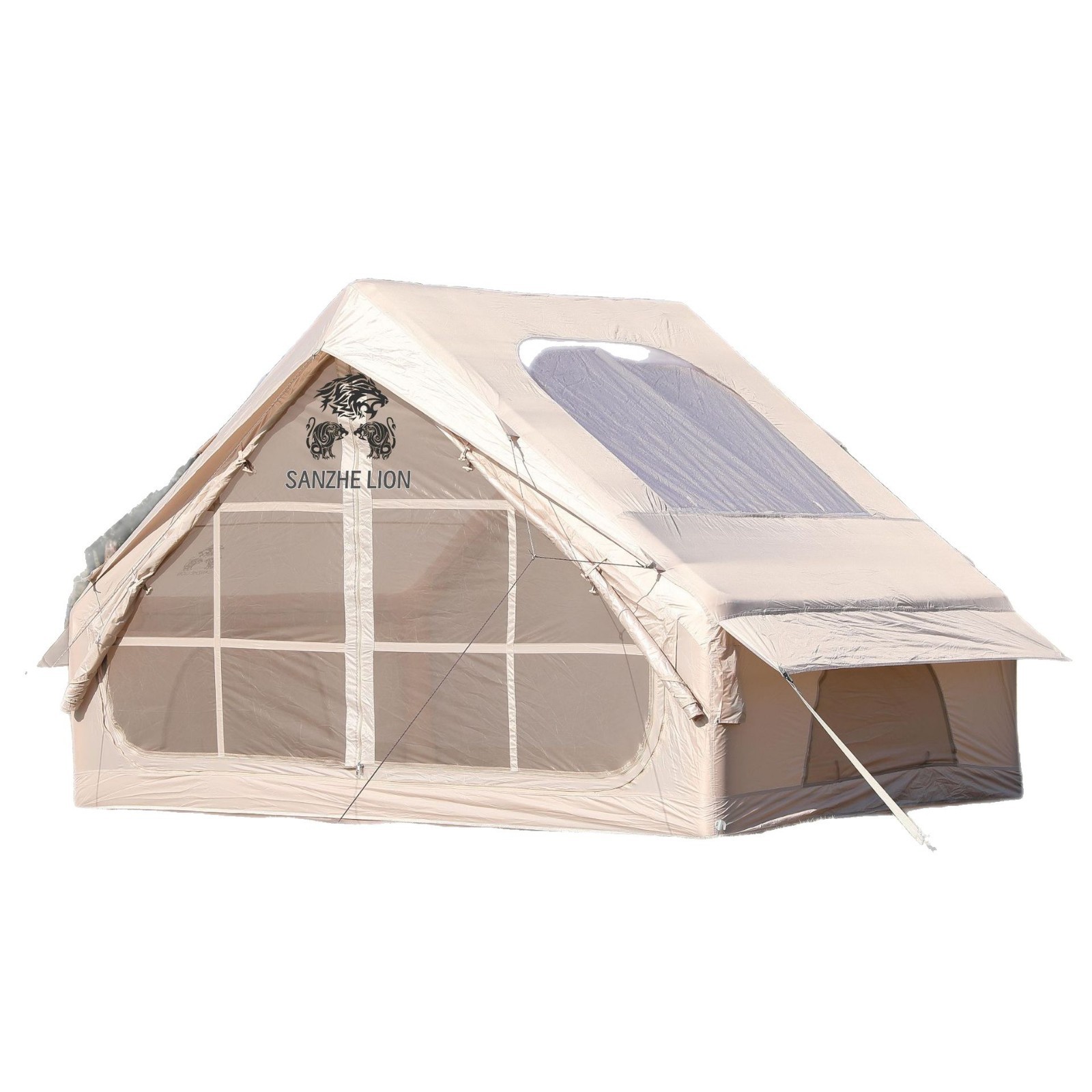 A 6.5-square-meter quick-opening inflatable tent, a foldable portable outdoor camping tent, providing shade, sun protection and rain protection Item Picture