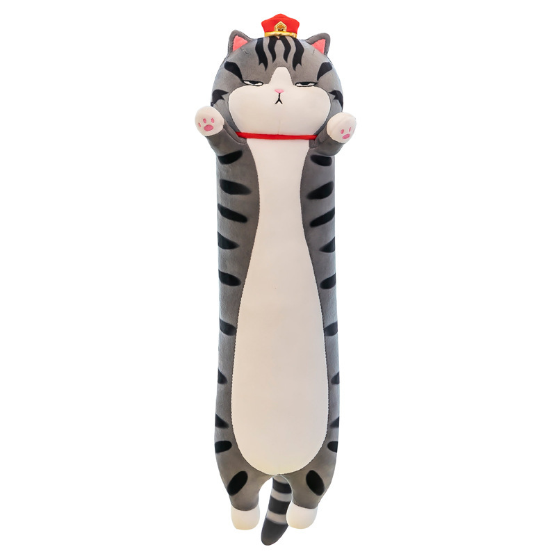 Wuhuang Cat plush pillow, creative plush toy, cute long and long foreign trade cat doll, as a birthday gift for children Item Picture