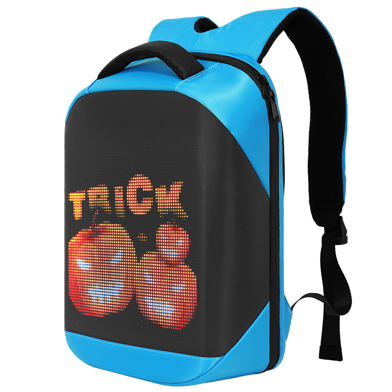 Black backpack with pixel pumpkin pattern for kindergarten boys, 2025 outdoor pain pack Application Scenario