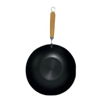Mini hogar fundición de inversión pequeña olla de hierro 24cm una persona eclipse estilo sin recubrimiento de fondo plano wok cocina de inducción aplicable Item Picture