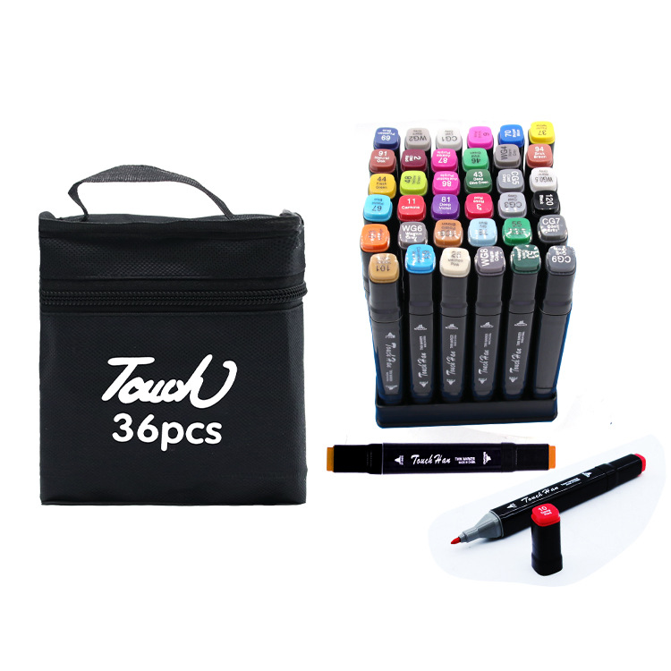 New student painting art supplies for 2023:36-color art marker pens, colored pens, children's double marker pens