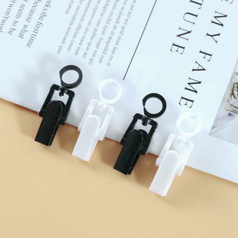 Rotating plastic hook storage clips, curtain clips, towel clips, shoe clips, hat storage small clips Specification image