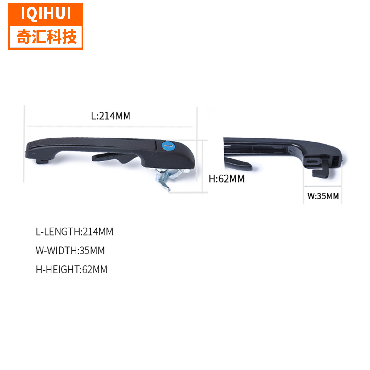 191837206A Cross-border auto parts car door handle, suitable for the left and right sides of the front and rear doors of golf. 191837205A Item Picture