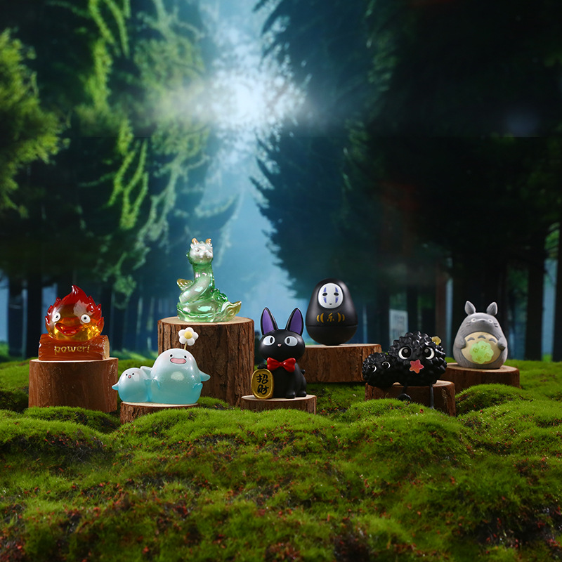 Fantasy Journey Blind Box: A variety of cartoon and cute tabletop ornaments that can shine, resin craft ornaments blind box details Picture