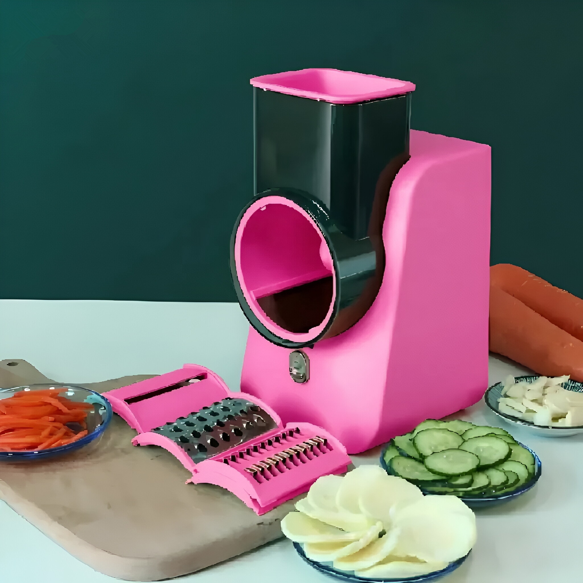 新款多功能切菜器电动家用厨房刨丝切片切条切菜神器爆款细丝花式