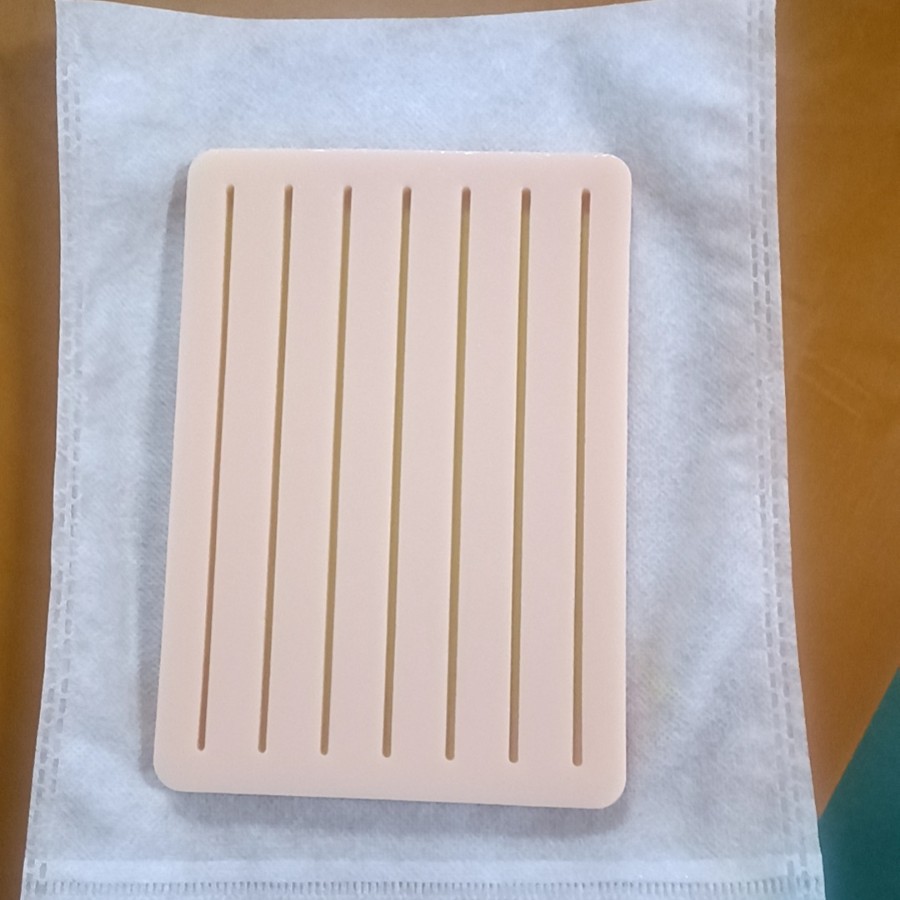MTS Simulation Seven-line silicone suture practice Module Medical teaching aid Medical model suture training pad details Picture