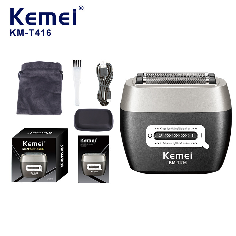 kemei科美电动剃须刀专业往复式刮胡刀充电无刷胡须刀家用KM-T416