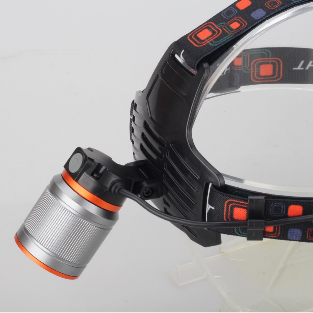 Cross-border new outdoor charging camping mountaineering emergency light, night fishing light, stretch zoom warning light, strong bald light details Picture