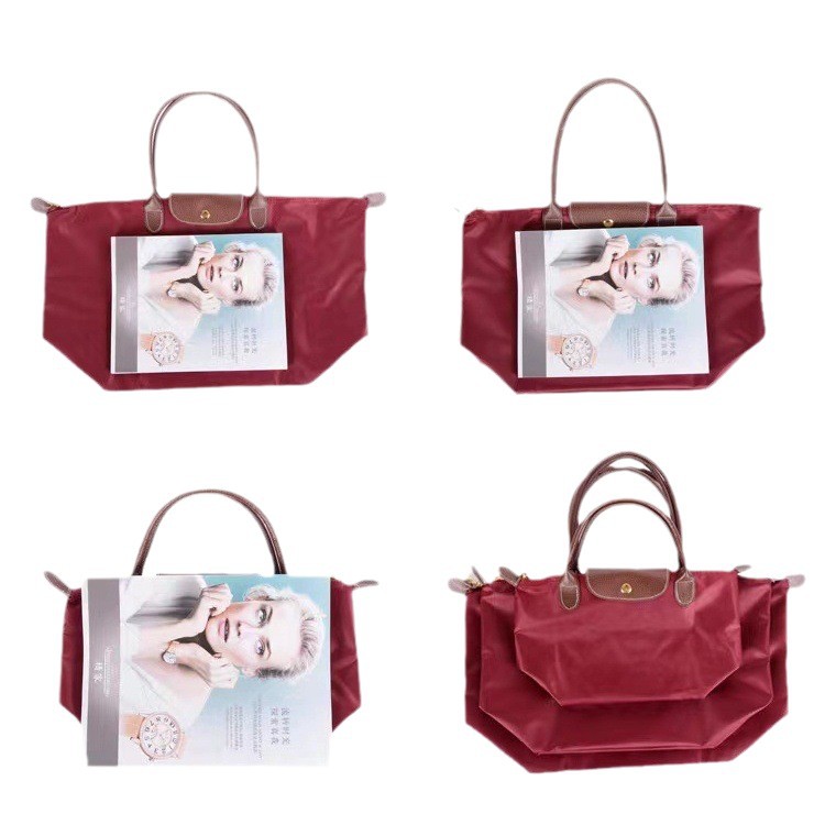 In-stock cross-border Oxford cloth foldable large-capacity dumpling bag handbag, single-shoulder bag, large bag, women's bag shopping bag Item Picture