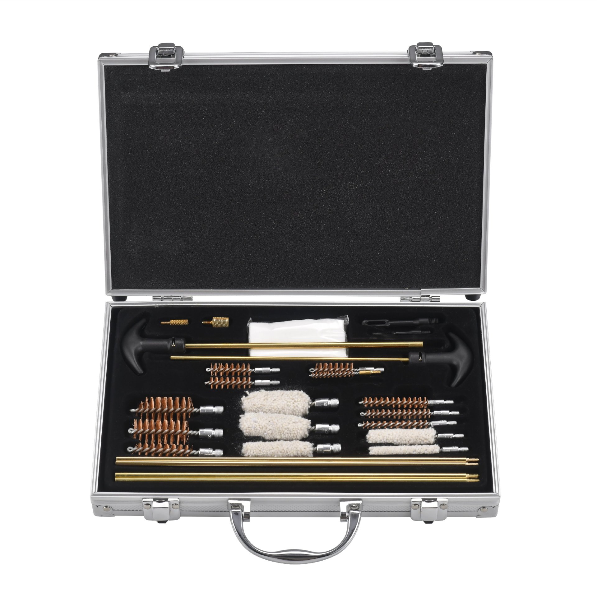 Cross-border gun barrel brush tool cleaning set GK06 Copper brush, cotton brush, gun cleaning tool, aluminum rod, aluminum box, customized gun brush Application Scenario