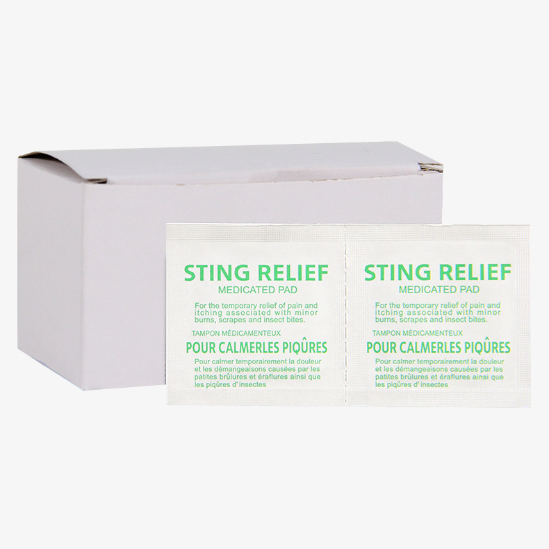 Cross-border export outdoor portable first aid kit care camping first aid STINGRELIEF cleaning wet wipes Item Picture