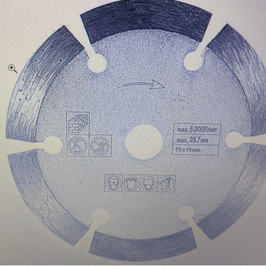 E24535 stone saw blade full figure