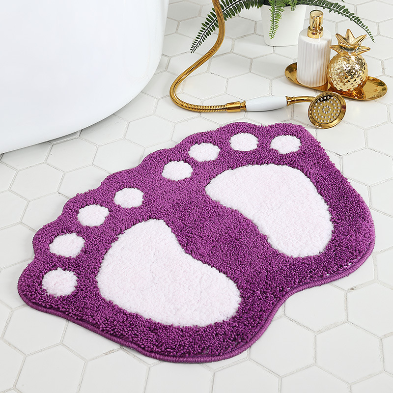 Eco-friendly large foot absorbent floor mat, bedroom door mat, bathroom anti-slip mat, bathroom shower room foot mat details Picture