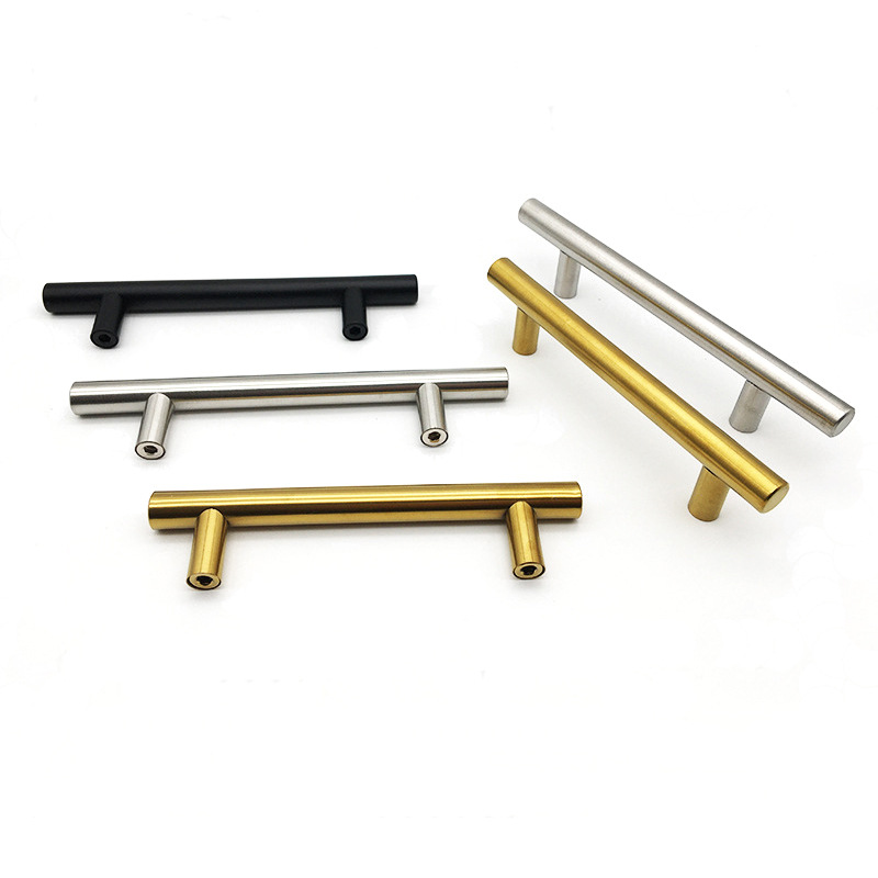 Wholesale stainless steel hollow T-shaped handles, wardrobe and cabinet door handles, metal furniture handles, hardware drawer handles Application Scenario