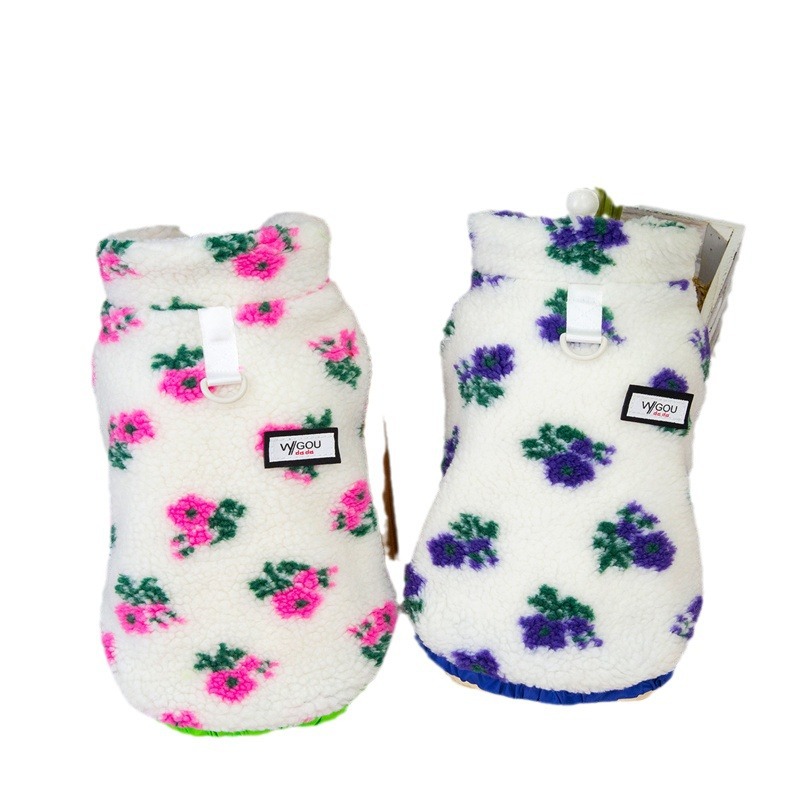24 Autumn and Winter new dog garden flower coat, Teddy Bichon Frite small dog and cat pet clothing manufacturer in stock Item Picture
