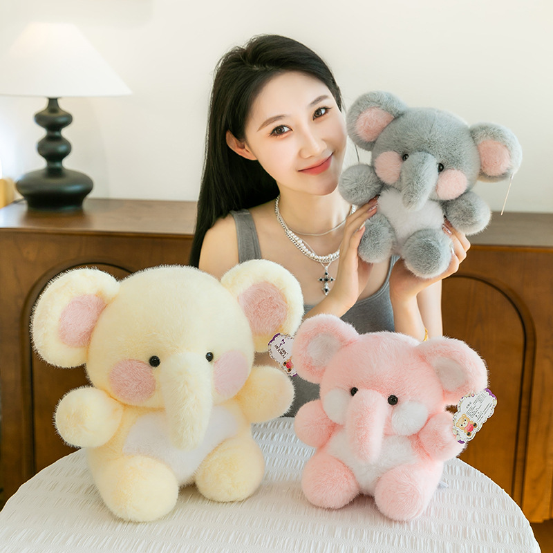 Authentic cute little Elephant plush toy, cute little elephant doll, soothing doll, a gift for girls and children Application Scenario
