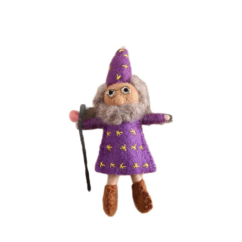 Nepalese Magician Series handmade wool felt bag pendant manufacturer wholesale trendy cartoon pendant Specification image