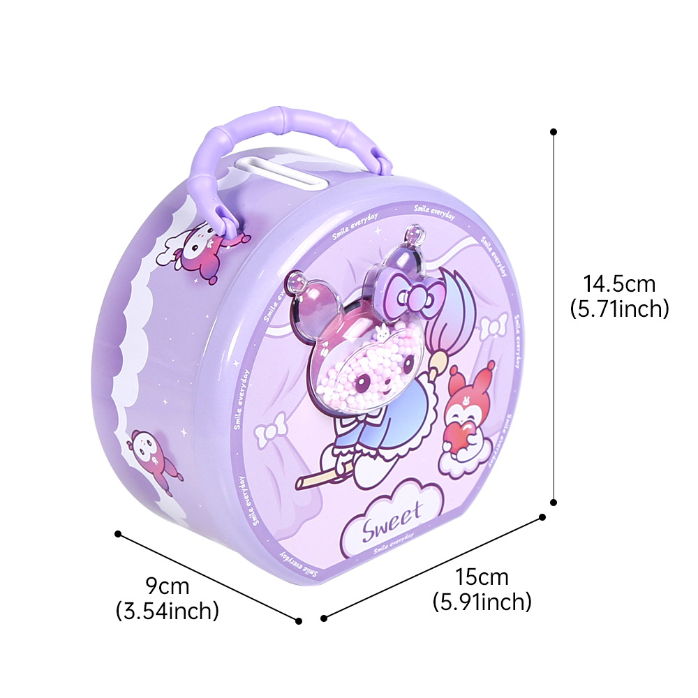 Cute cartoon lockable large-capacity piggy bank, girl's festival gift, home decoration, cross-border piggy bank Item Picture