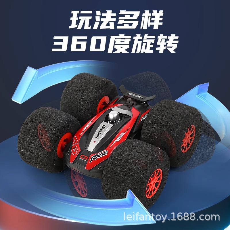 Cross-border sponge wheel stunt car, somersaults, climbing electric off-road racing car, durable simulation boy remote control toy car Specification image