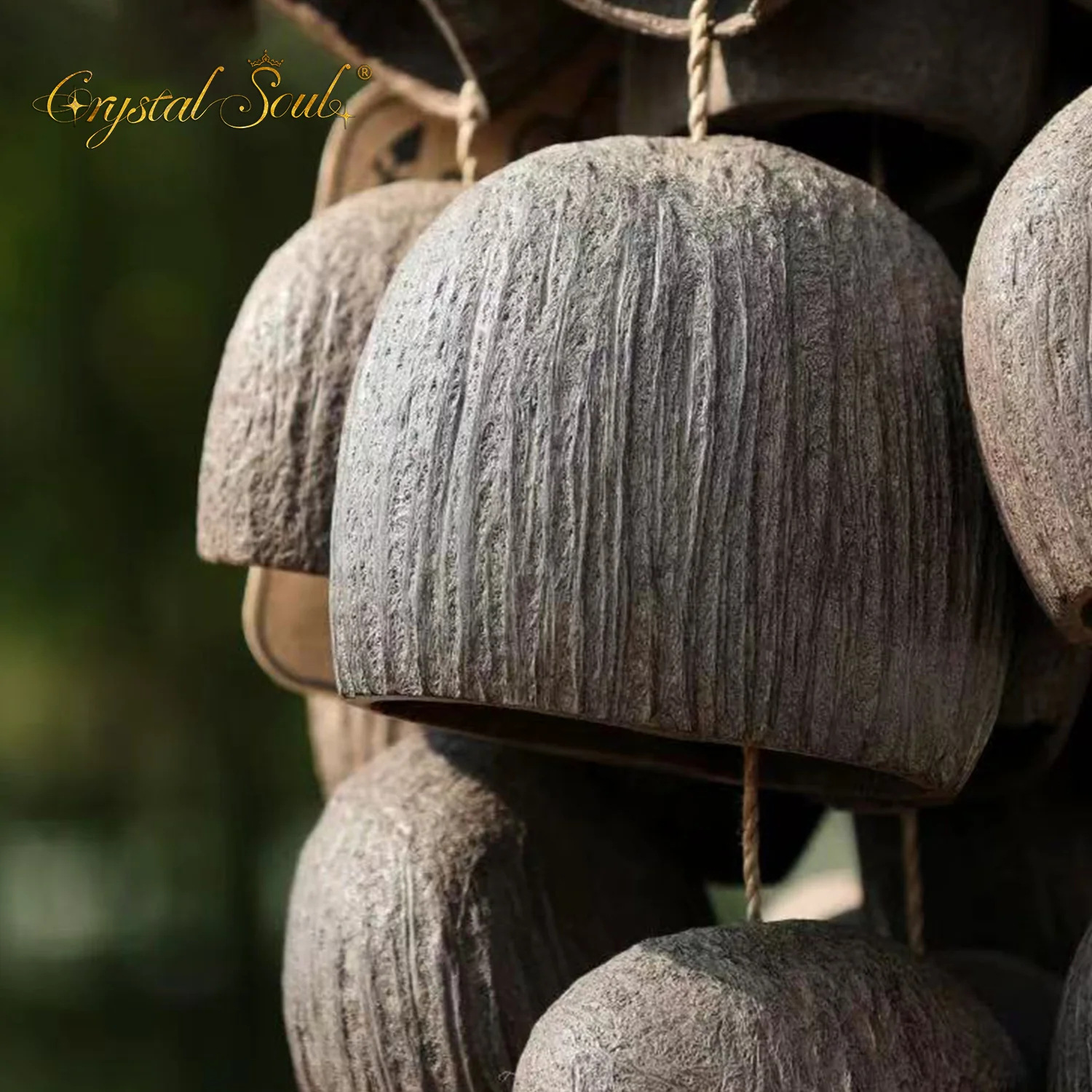 Jingling Fruit Shell Salin Fruit Wind chime, Natural fruit shell car backpack Pendant Bell, Birthday gift Specification image