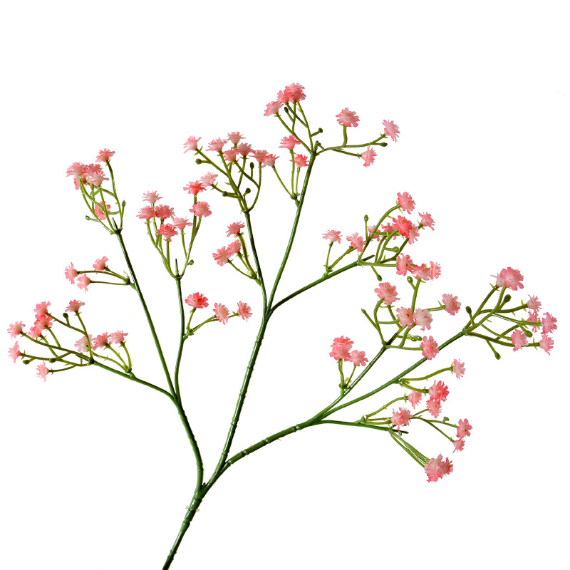 Artificial baby's breath soft rubber single baby's breath artificial flower wedding decoration hand-held plastic artificial flower Item Picture