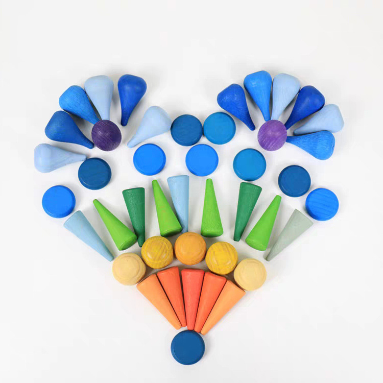 Cute building blocks, children's educational open-ended creative theme construction building block building toys, diy early education for 2-6 years old Item Picture