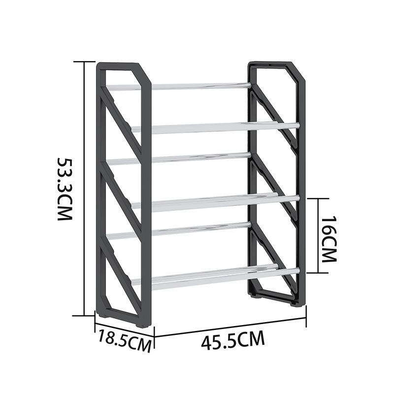 Shoe rack layering, no installation required, simple shoe rack at the door, dormitory dust-proof storage rack, factory direct sales to Southeast Asia Item Picture
