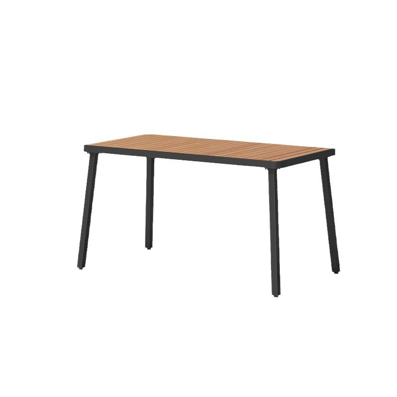 现代简约户外桌椅组合咖啡店露天阳台铁艺桌子别墅休闲商用小餐桌白底实物图