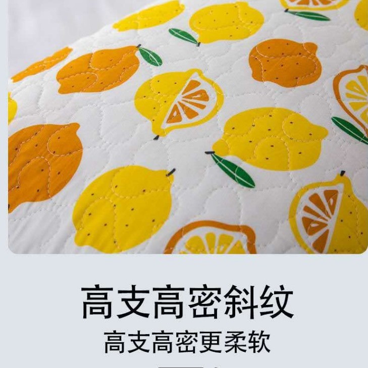 Pure cotton children's cartoon pillowcase, 40x60 pillow core inner liner, one kindergarten pillowcase, suitable for Nordic-style home furnishings details Picture