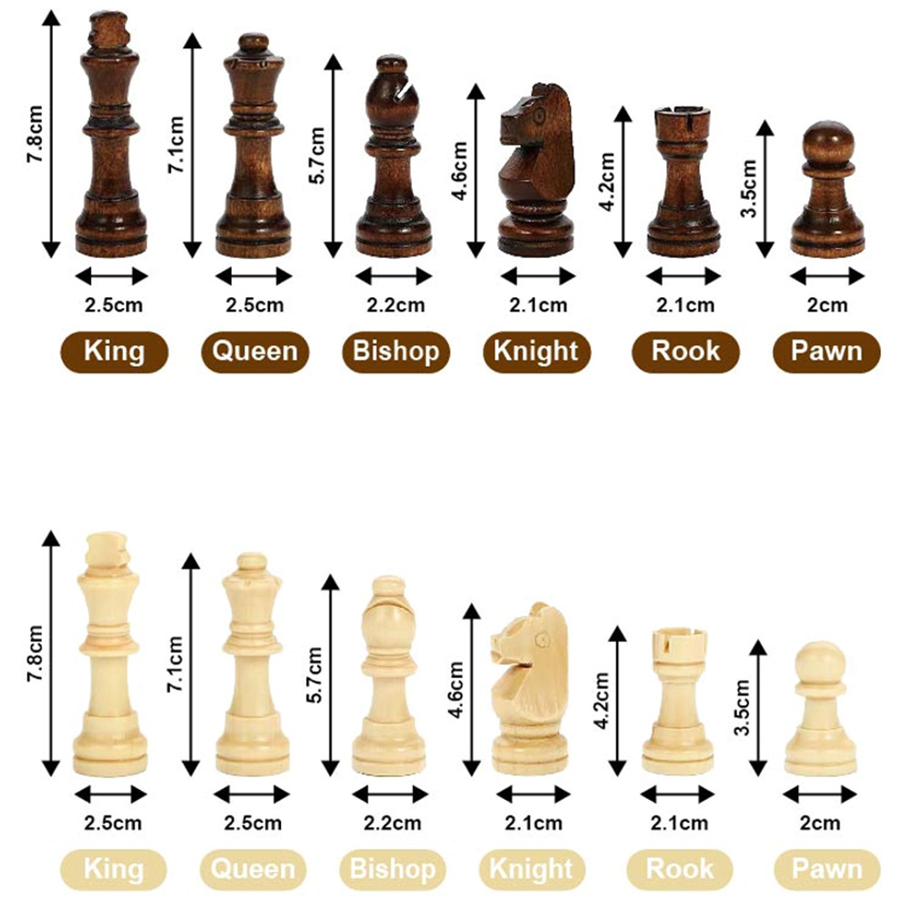 新款木质国际象棋38cm益智竞技桌上棋牌游戏玩具厂家直销跨境专供细节图