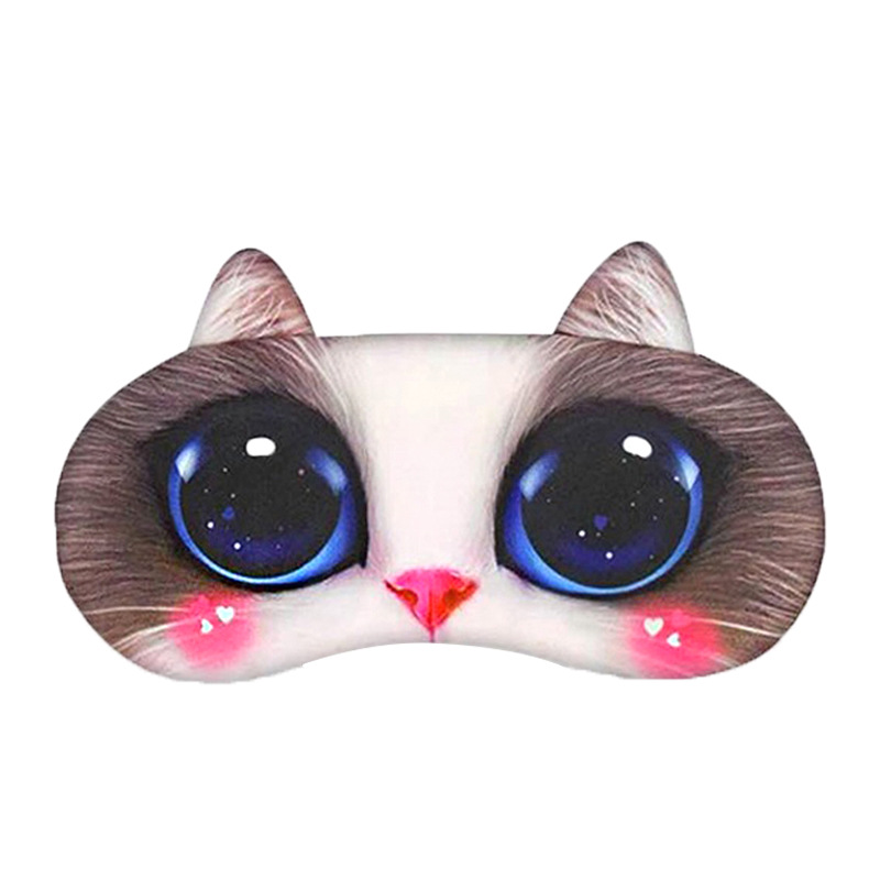 厂家现货批发卡通动物冷热敷护眼罩睡眠遮光护眼罩跨境冰敷眼罩白底实物图