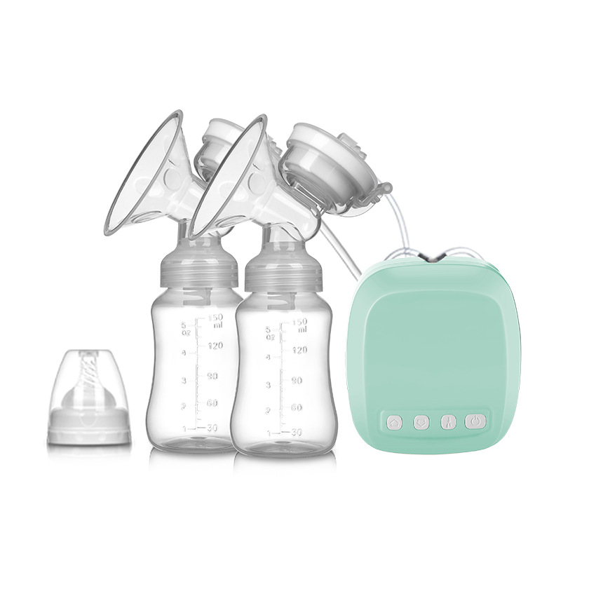 Breast milk collector, silent milk suction, automatic milking device, postpartum milk suction device for new mothers, bilateral electric milk suction device, dual pump details Picture